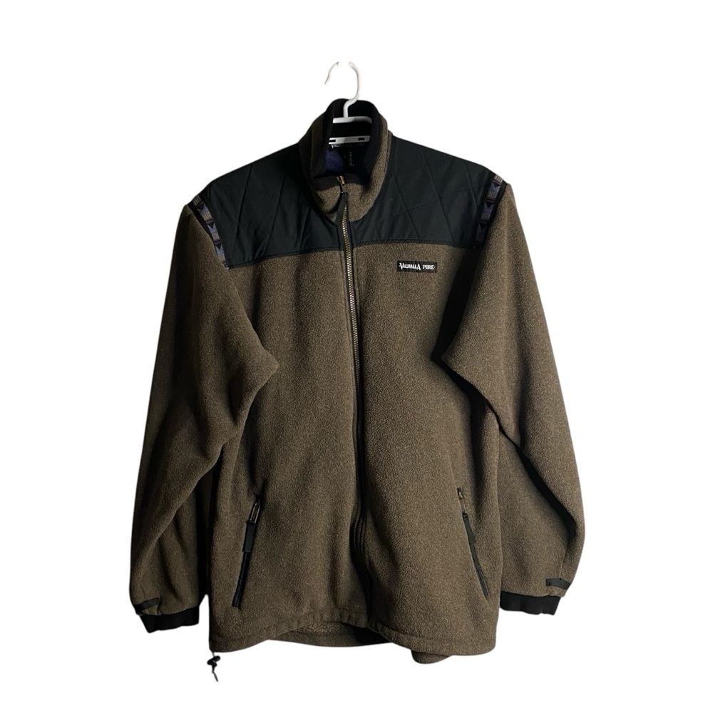 Valhalla Pure Men's Tall Brown Full Zip Fleece Sweater Jacket
